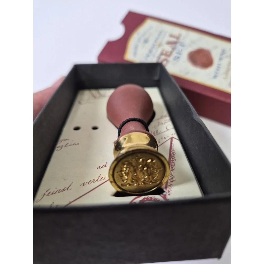 Stuart Houghton Personal Seal Set Brass Stamp Made in Great Britain Letter M New